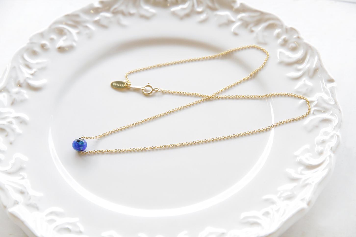 ホタルガラス14KGFペンダント/6mm