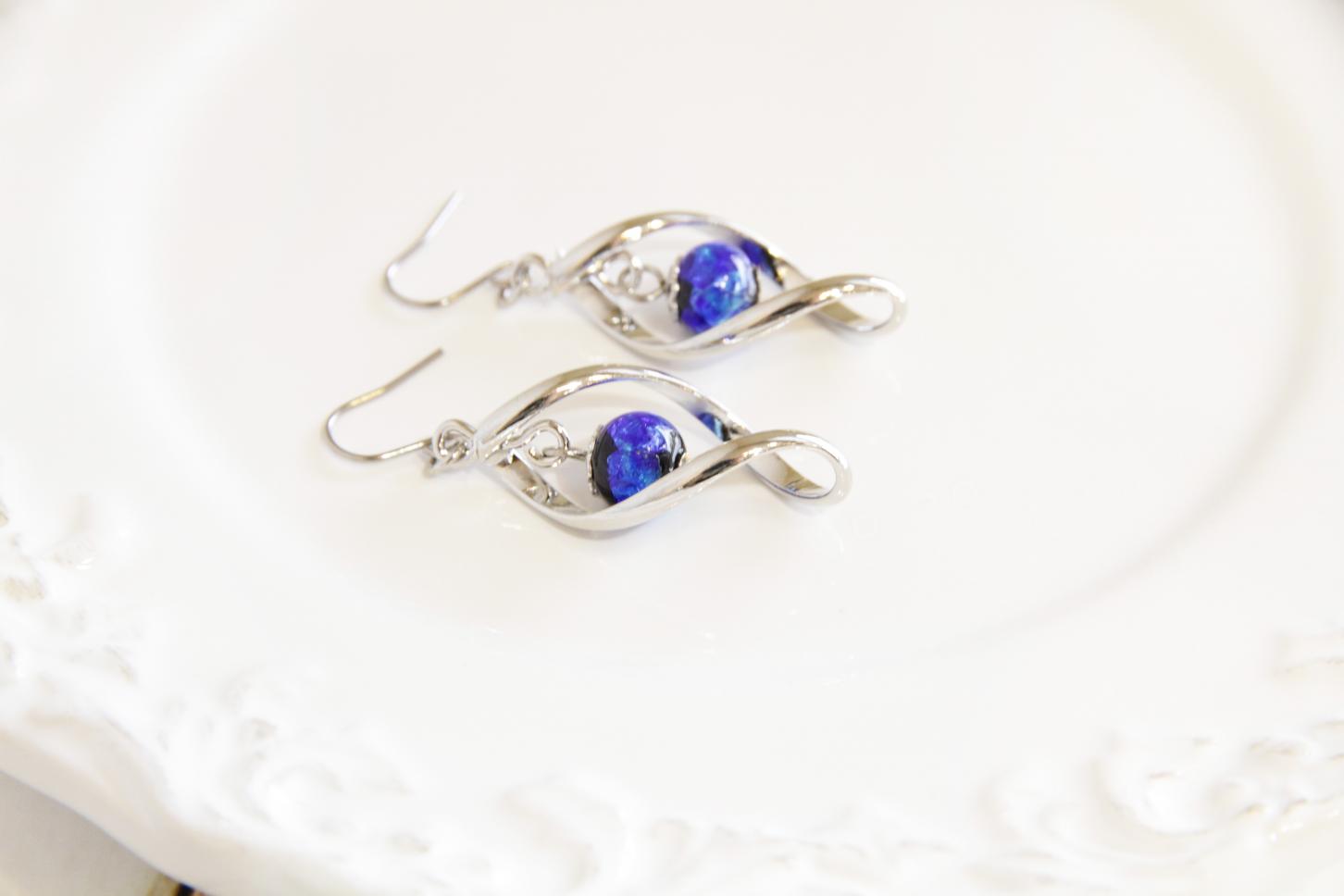 ホタルガラスピアス/チタンフックの詳細画像 ホタルガラスピアス/チタンフックの詳細画像