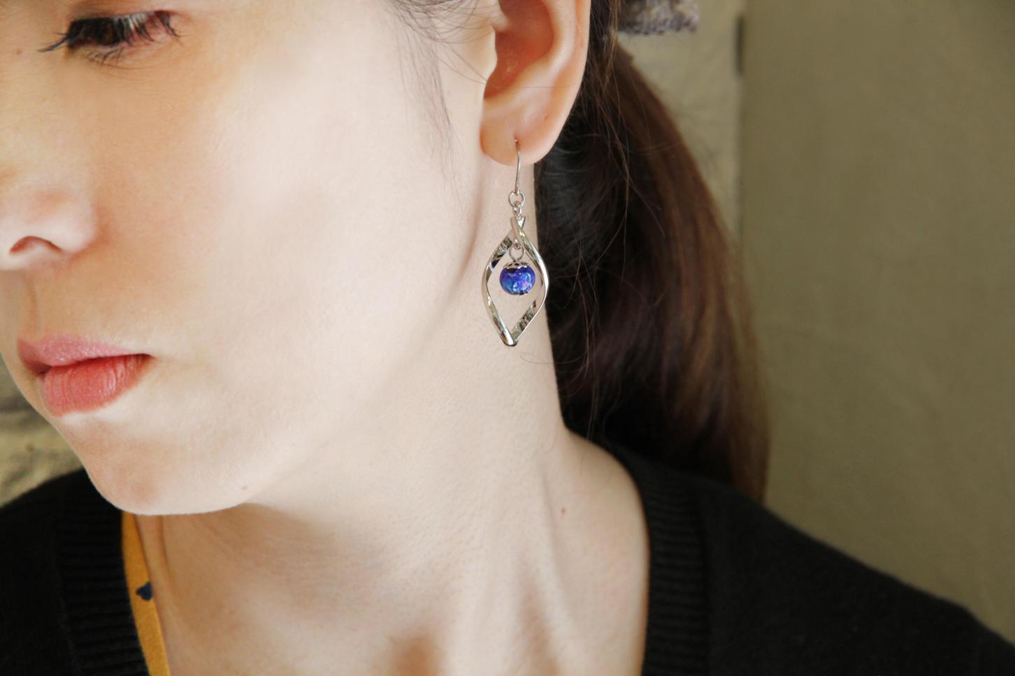 ホタルガラスピアス/チタンフックの詳細画像 ホタルガラスピアス/チタンフックの詳細画像