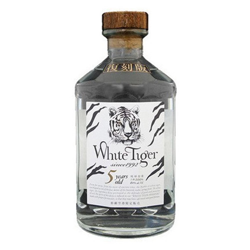 ホワイトタイガー5年40度　クリアボトル