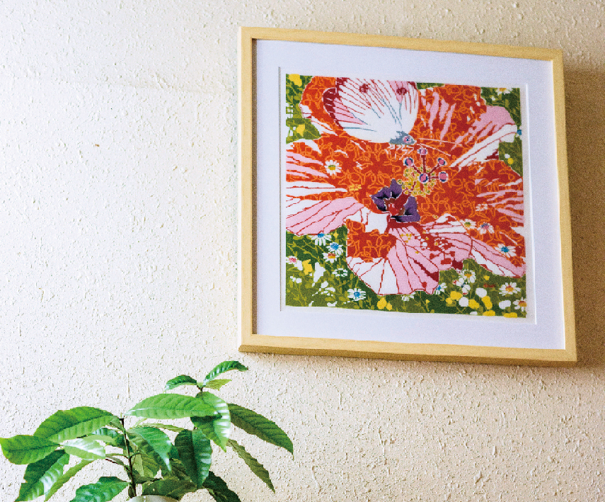 【限定10部】蝶にハイビスカス