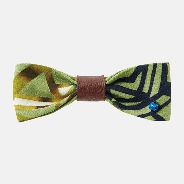 KIKKOU LEATHER/BOW TIE