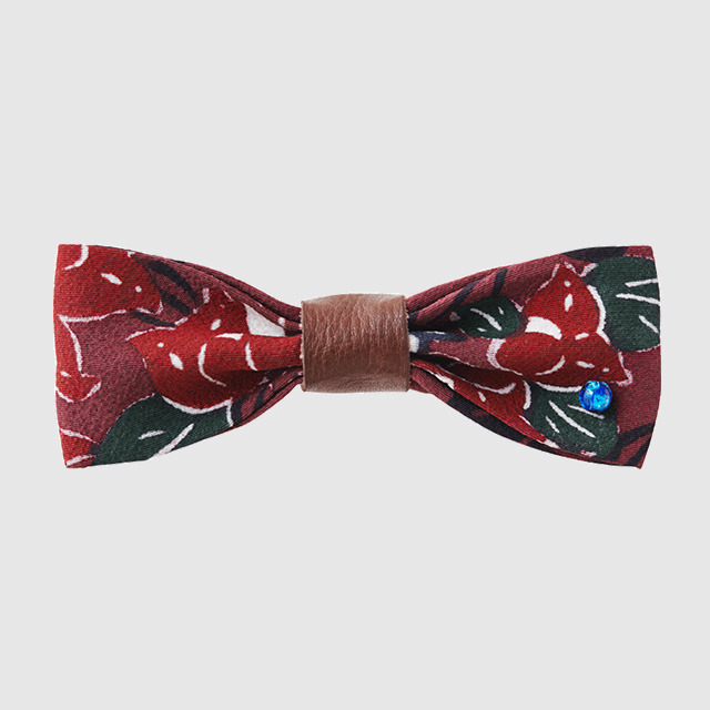 BOUGAINVILLEA LEATHER/BOW TIE